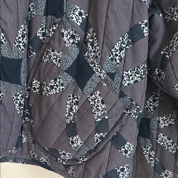 Universal Thread Blue Patterned Bomber Jacket - Picture 4 of 11